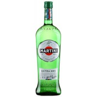 Вермут Мартини Экстра Драй 1.0L белое сухое